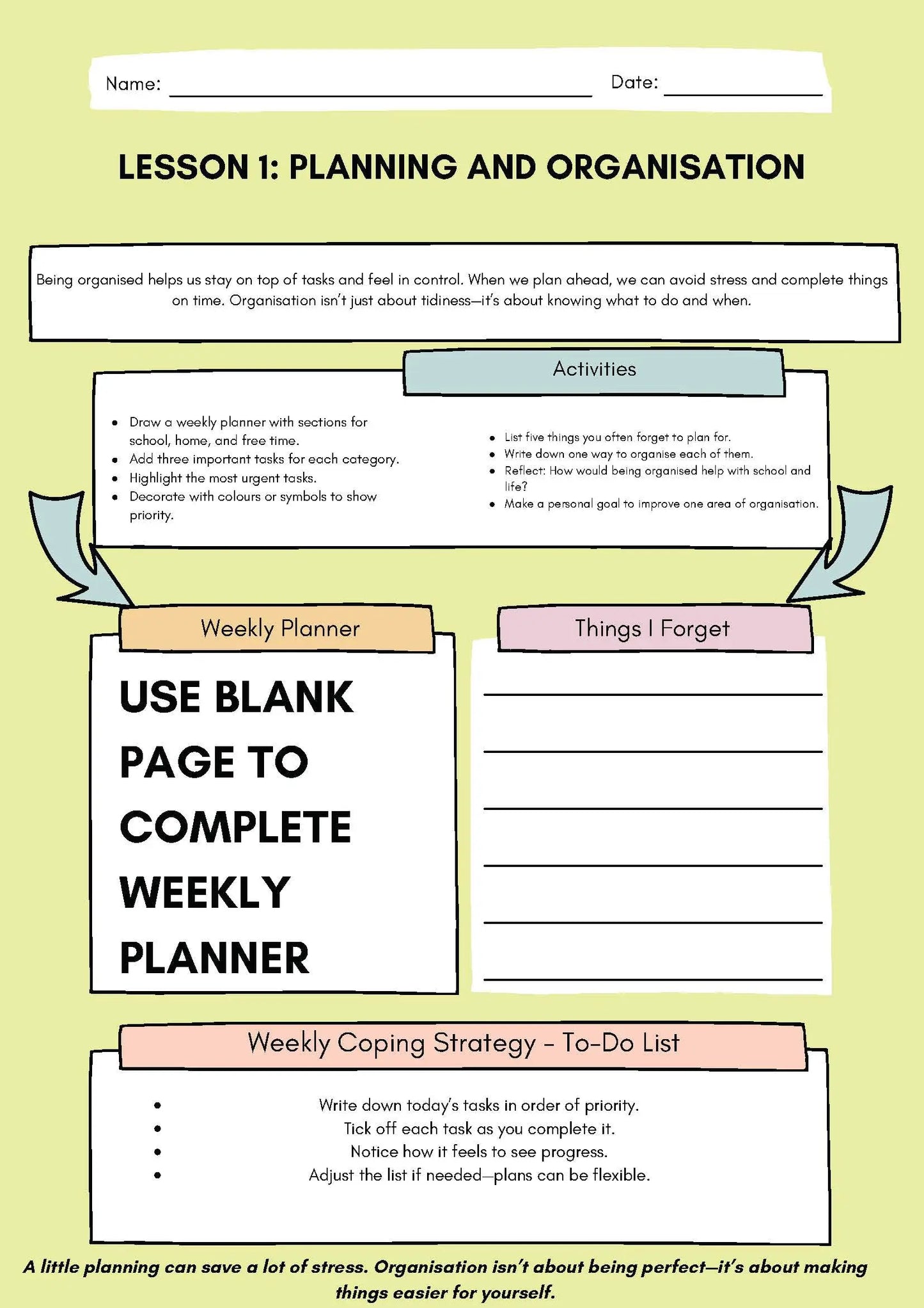 Complete Executive Functioning Workbook Bundle Classroom Resources for Kids