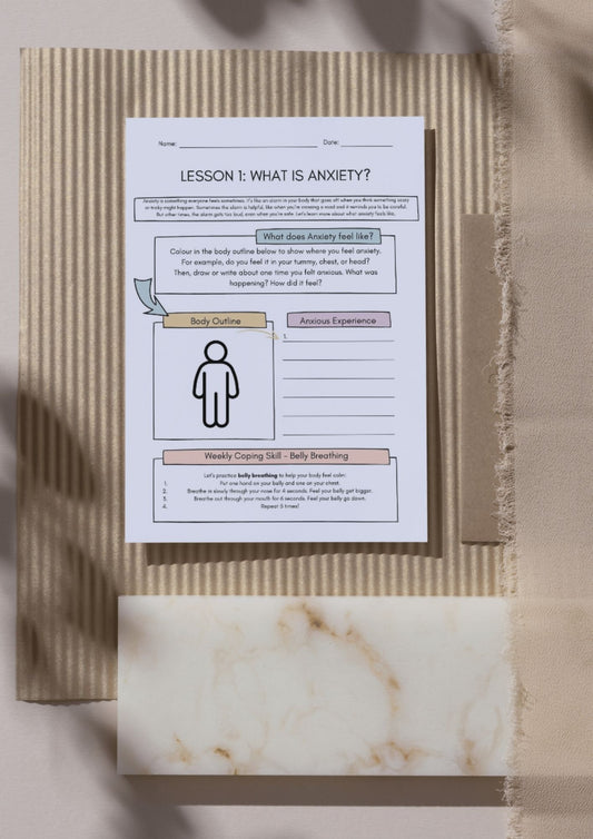 What is Anxiety Worksheet (CBT for kids) Classroom Resources for Kids
