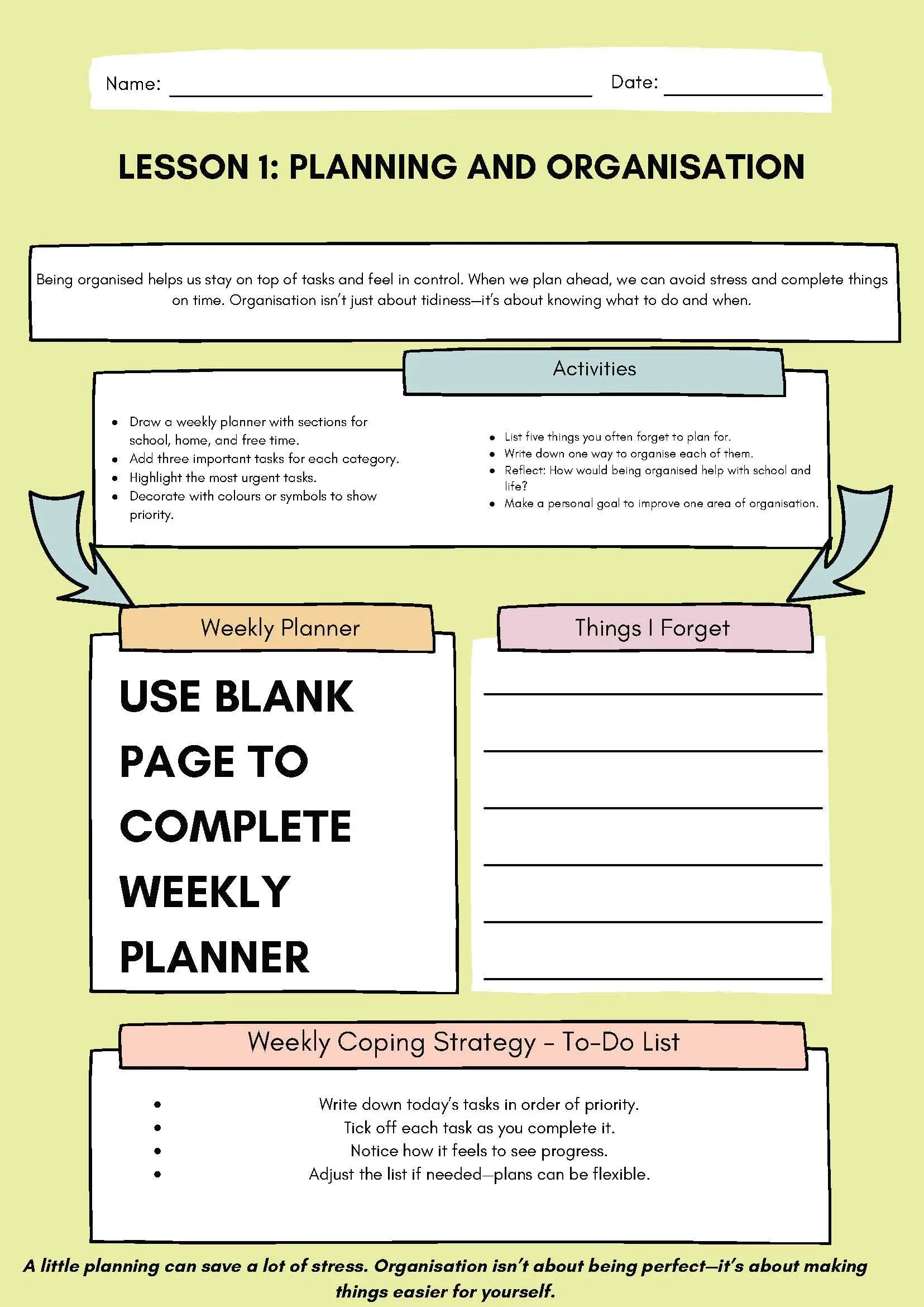 Complete Executive Functioning Workbook Bundle Classroom Resources for Kids