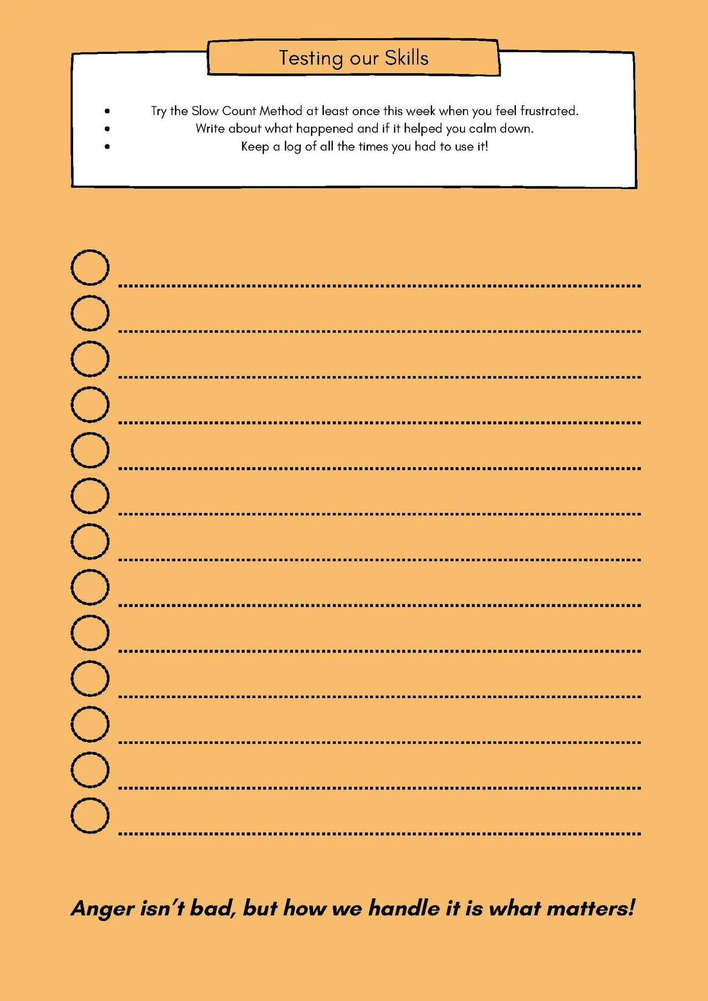 Anger Management and Self-Control Workbook Bundle Classroom Resources for Kids