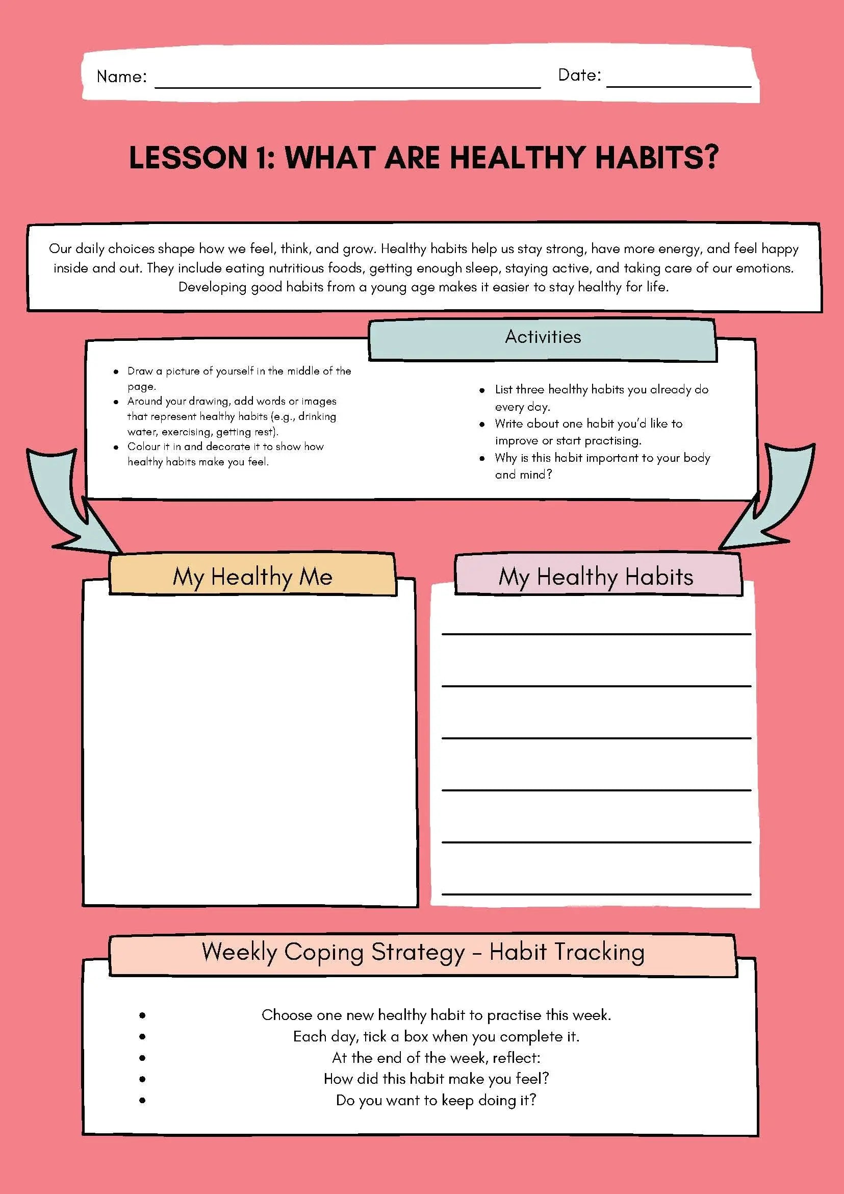 Healthy Habits Ultimate Workbook Classroom Resources for Kids